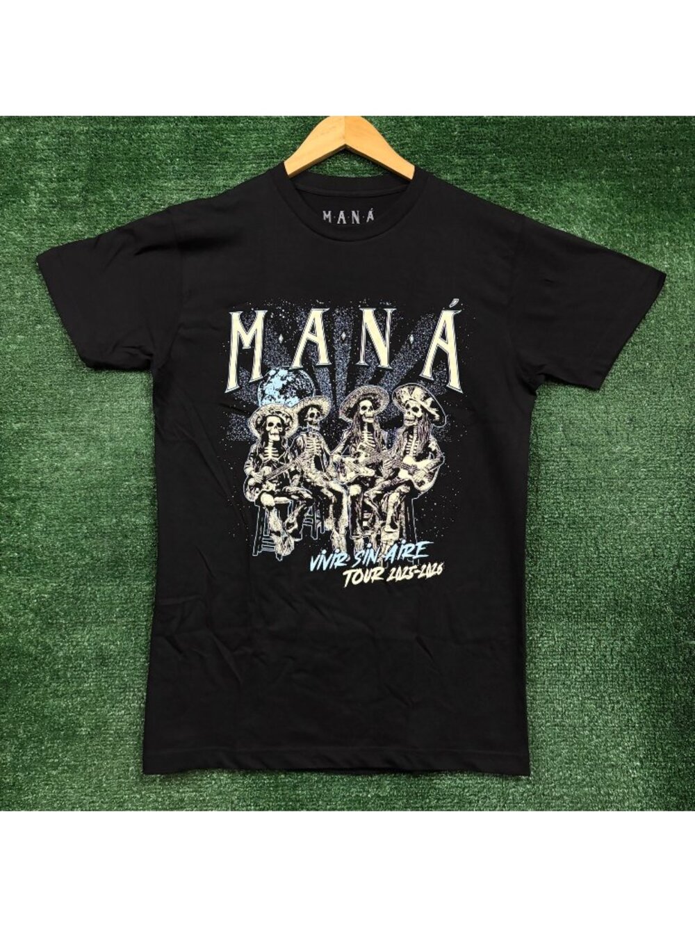 Mana Vivir Sin Aire Tour Rock Band T-Shirt Size Medium
